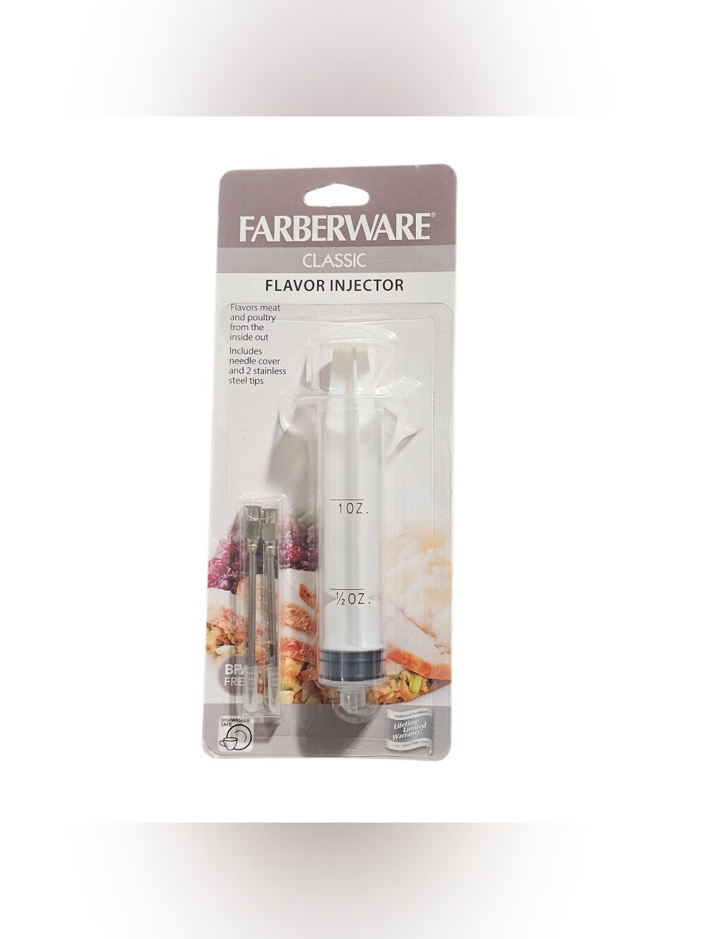 Farberware Classic Flavor Injector with 2 Stainless Steel Tips NEW